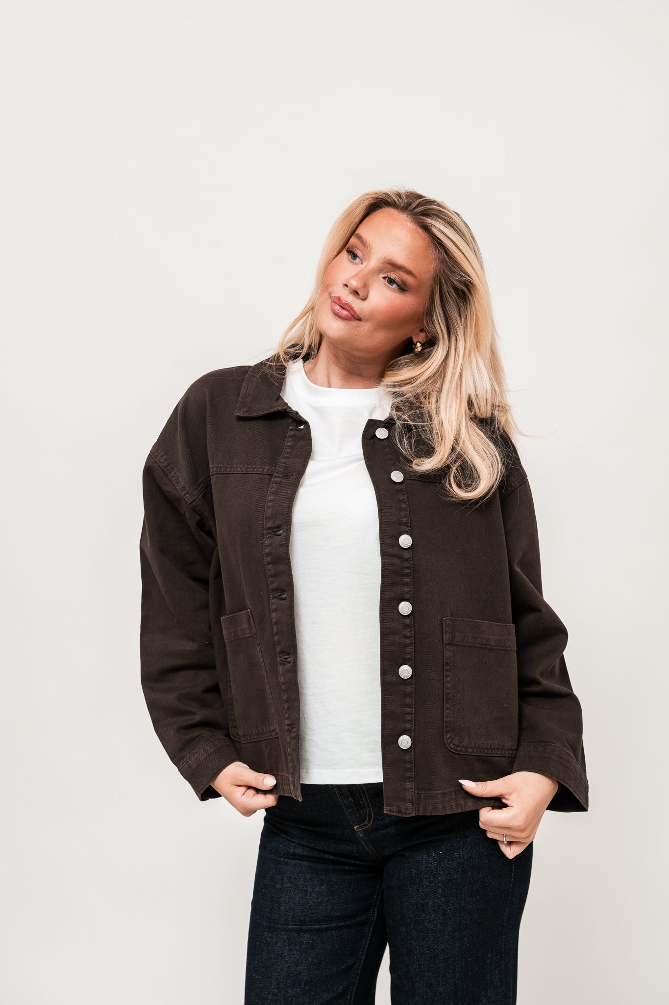 VMJAMIE Denim Jacket - Chocolate Torte